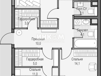 3-комн. квартира