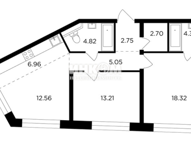 3-комн. квартира